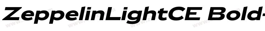 ZeppelinLightCE Bold字体转换
